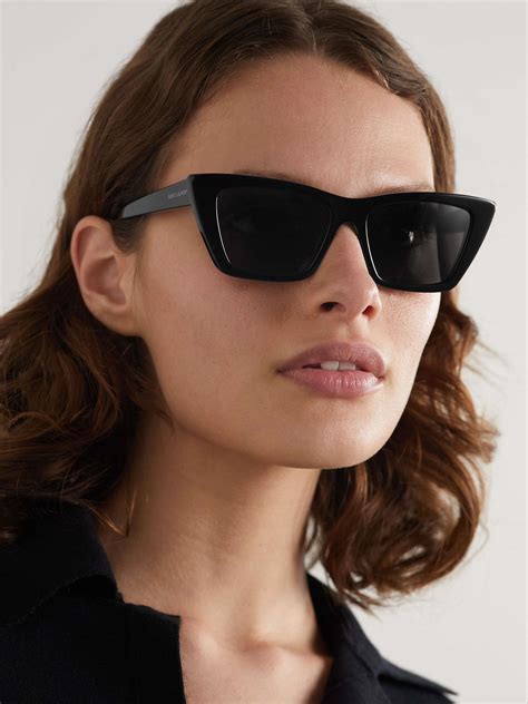 ysl cat eye sunglasses mica|ysl saint laurent sunglasses.